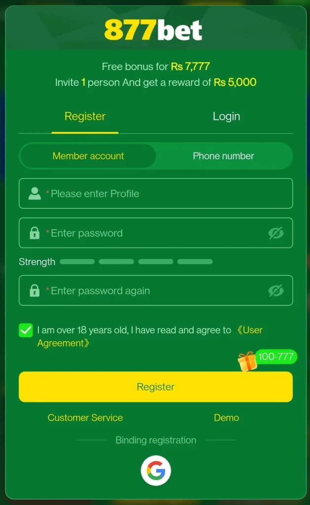877 Bet Game Download